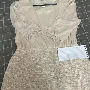 Enfocus Studio Women's Cream and Tan Dresses